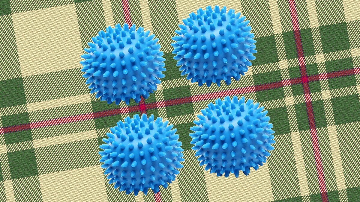 Шарики для стирки не позволяют пуху сбиваться в кучу