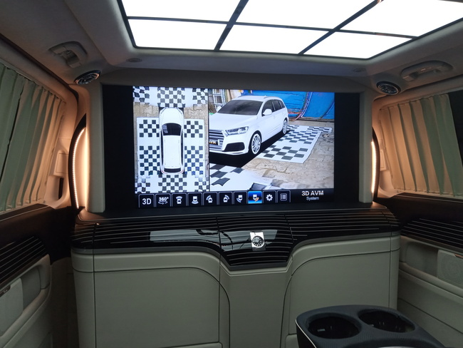 Установка системы кругового обзора на MERCEDES V КЛАСС 