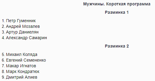 Мужчины