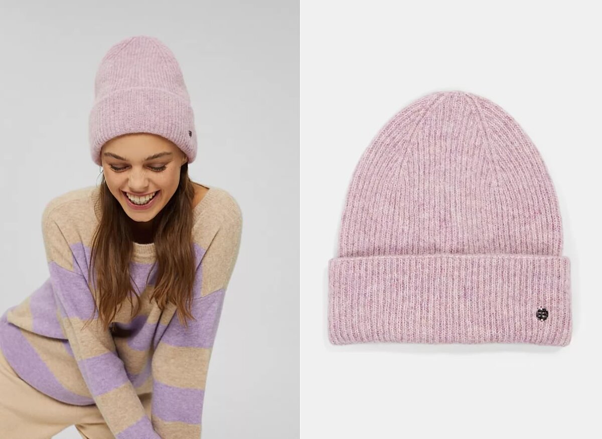 Зимние вязаные теплые шапки с помпоном для девочек, с натуральным мехом