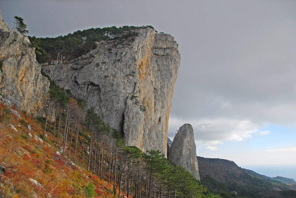 Отвесные горы в Крыму