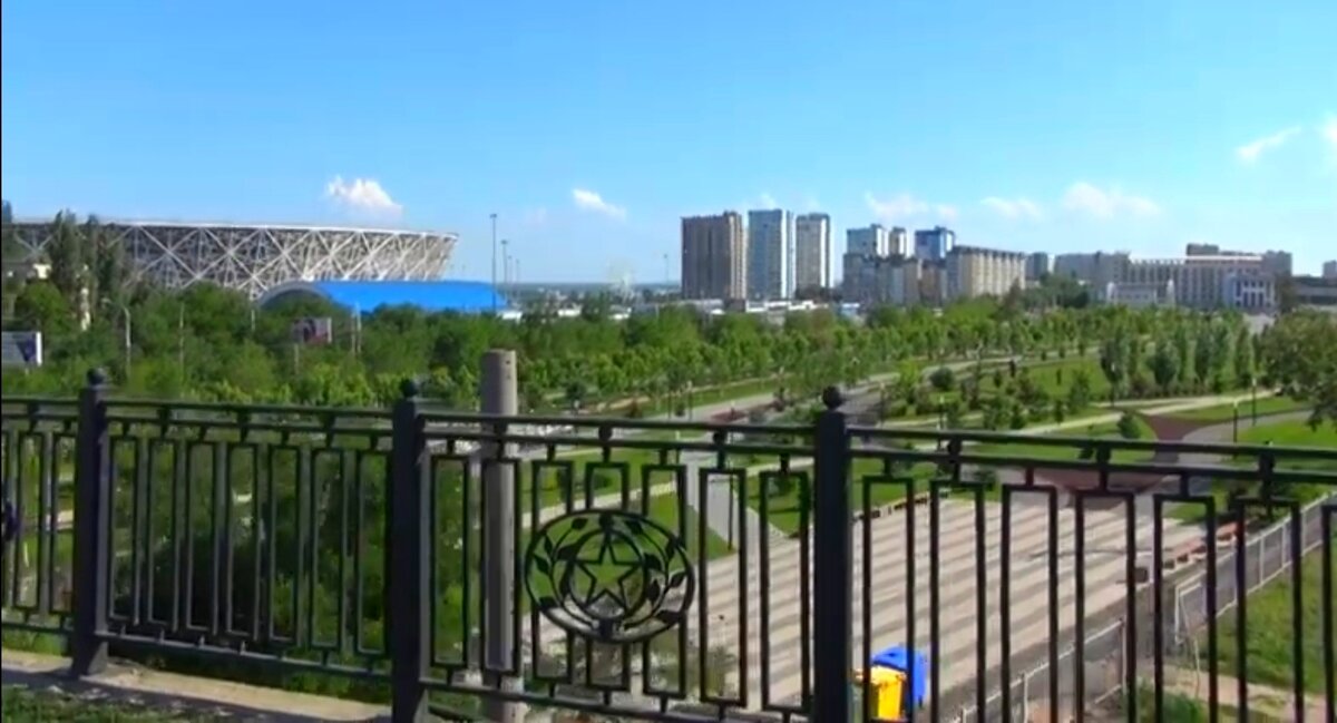 Вид с Мамаева Кургана.