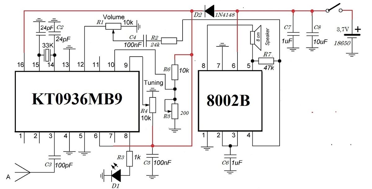 Микросхема kt0936mb9 схема включения