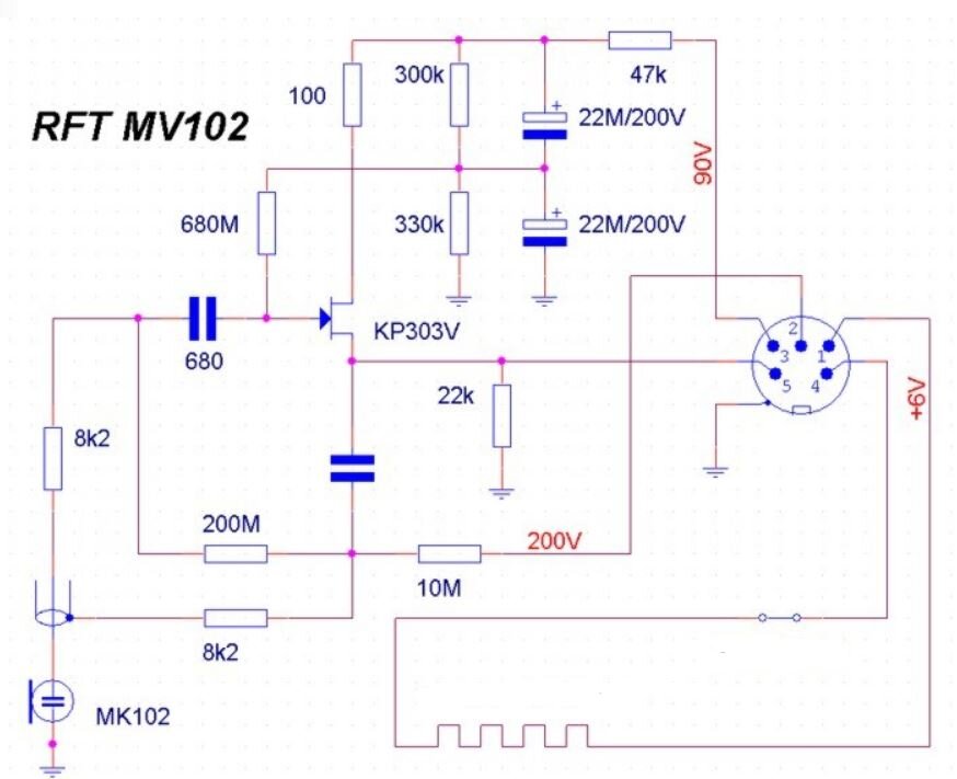 Схема измерительного микрофона