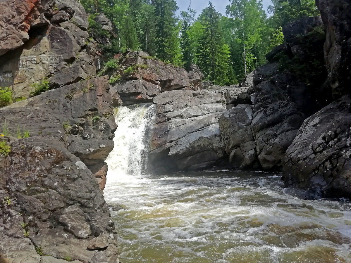 Водопад богунай красноярский край река богунай фото