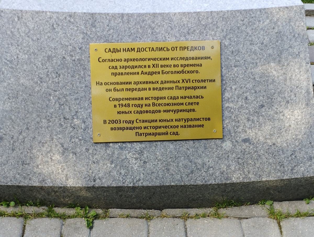 История Патриаршего сада (ФОТО АВТОРА)