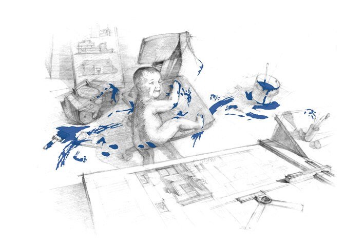 Рисунок по воображению институтских времен. Помните такие музыкальные центры? На кульмане (фирмы Роботрон, практически как в Трансформерах) чертил пару раз за жизнь, для любых задач рейсшины всегда хватало. Просто данный предмет выглядит до сих пор наукоидно и круто.