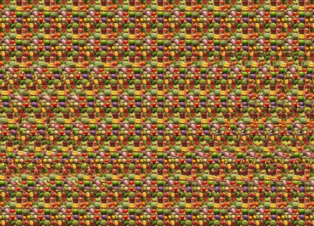  Стереокартинка авторская. Фон нарисован при помощи нейросети.