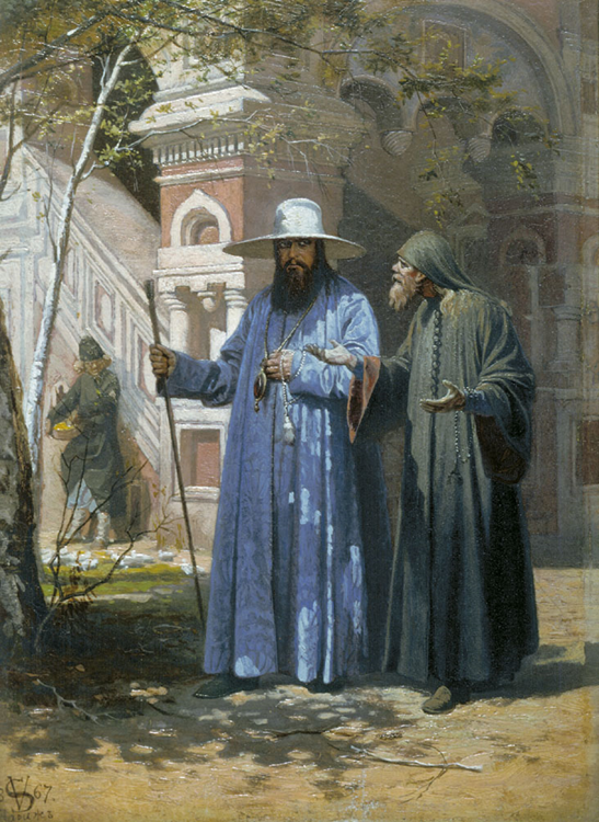 Вячеслав Шварц. Патриарх Никон в Новоиерусалимском монастыре. 1867 г.