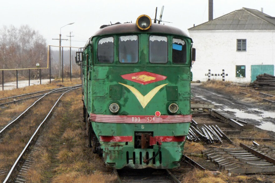 Секция Б тепловоза ТЭ3-7574