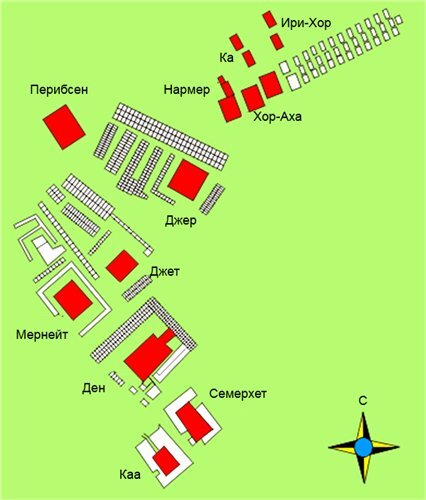 Царский некрополь Умм-Эль-Кааб. Рисунок из сети