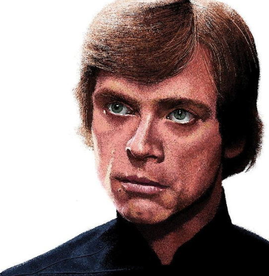 Люка Скайуокер (Luke Skywalker) из фильма Звездные войны, Paint Art