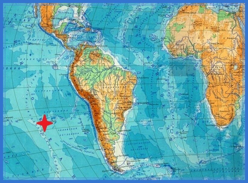 Остров пасхи карта на карте