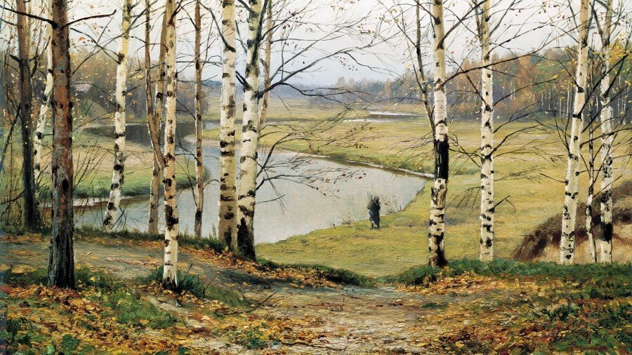  "Октябрь" картина Е.Е. Волкова.
