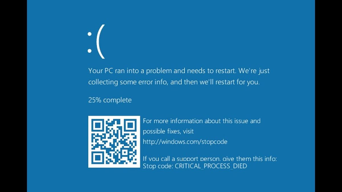 BSOD, который "выскакивал" при предыдущем обновлении