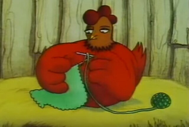 кадр из серии про курочку Рябу