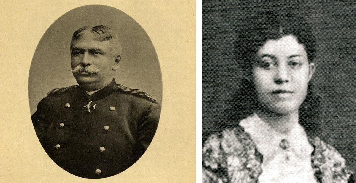 Фотопортреты князя С.М. Голицына и А.О. Гладковой из коллекции усадьбы Влахернское-Кузьминки