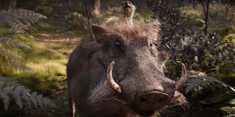 Кадр из анимационного фильма "Король лев" 2019 г.