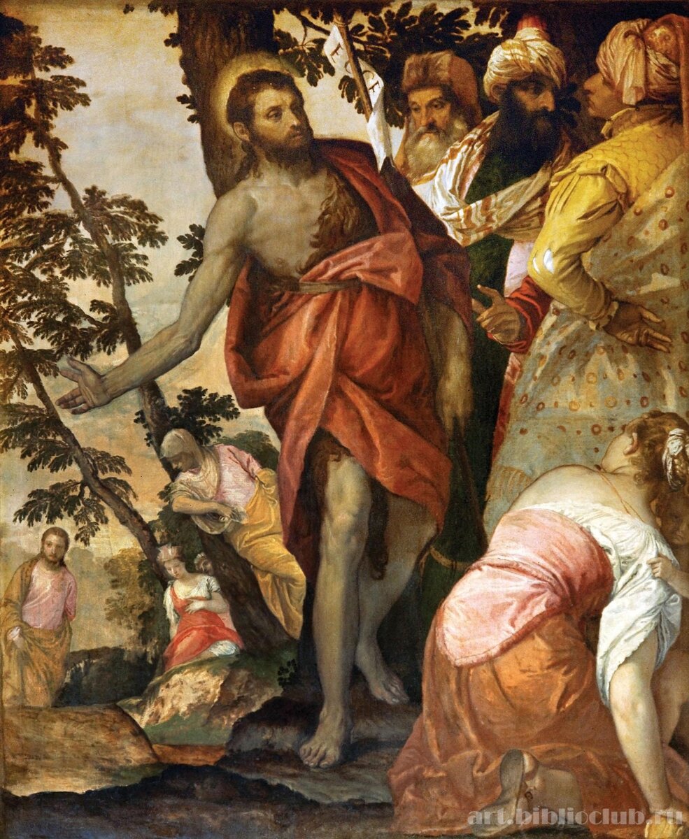 Проповедь Иоанна Крестителя. Паоло Веронезе. Источник: art.biblioclub.ru 