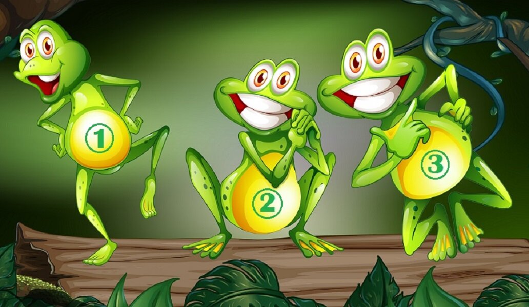 Выберите одну лягушку