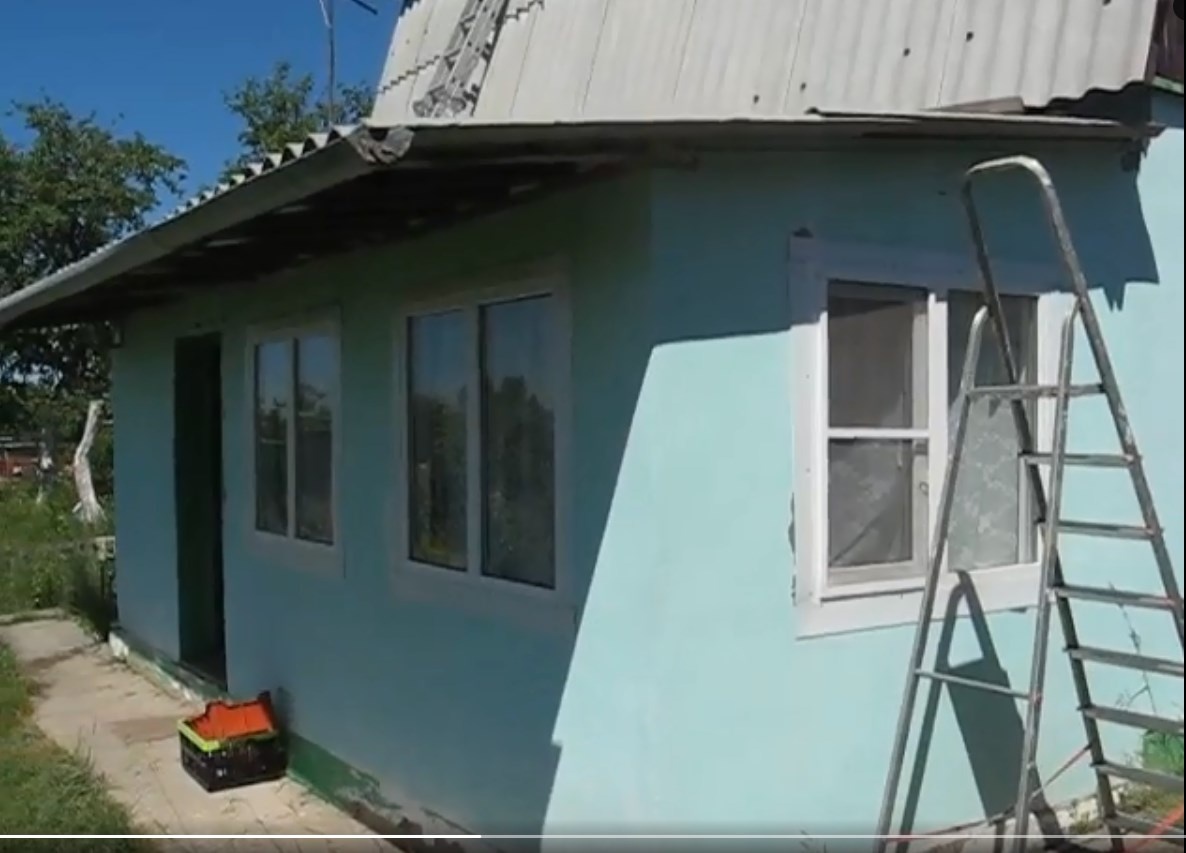 Начало отделки дачного дома - внешняя отделка фасада.