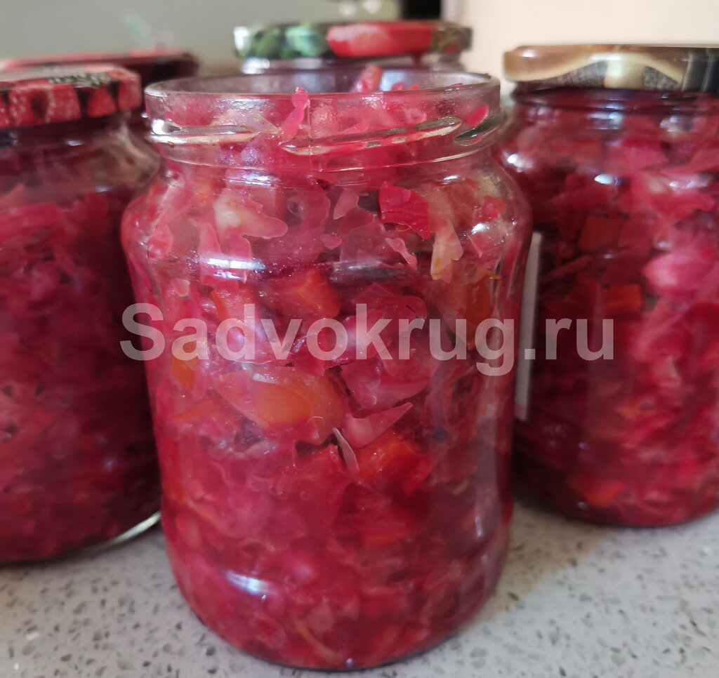 Заготовки на зиму. Овощной салат.