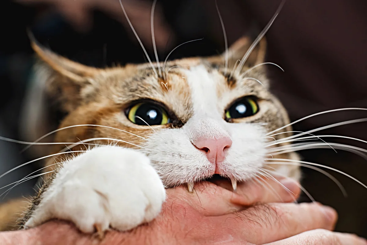 😾Почему кошка может вдруг напасть на своего хозяина | Нос, хвост, лапы |  Дзен