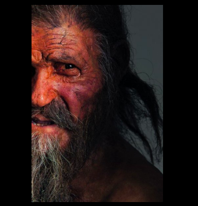 Голландские художники Эдри и Альфонс Кеннисы создали модель Отци в натуральную величину. Ранее ученые считали, что Ледяной человек был голубоглазым, но анализ ДНК показал: глаза у него были карие. Фото: Роберт Кларк 