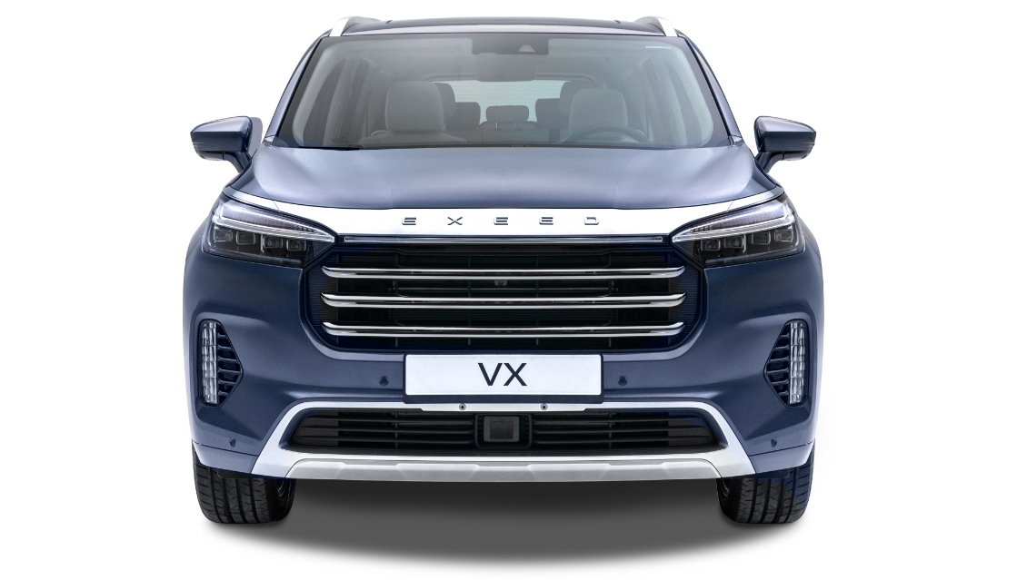 Решетка радиатора EXEED VX олицетворяет границы слоев атмосферы