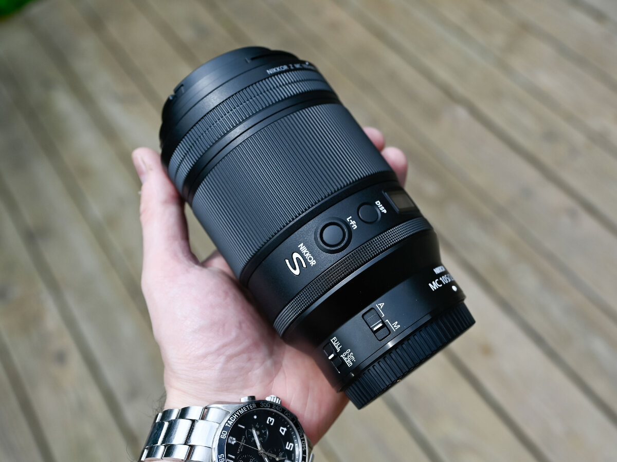 Nikkor Z MC 105mm F2.8 VR S lens. 