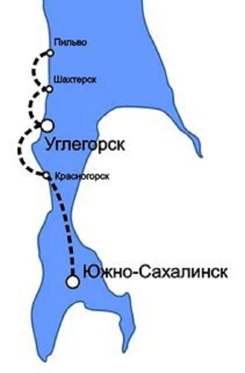 Карта Сахалина. Фото из открытых источников