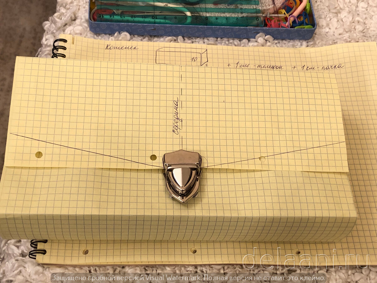 Сумочка кросс-боди крючком из остатков полиэфирного шнура. Часть первая. Создаем макет сумки