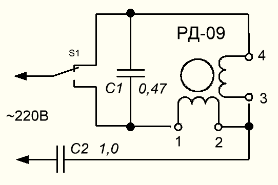 РД-09-П2-30 об/мин, 1,2/127V Электродвигатель (арт. TN-2837)