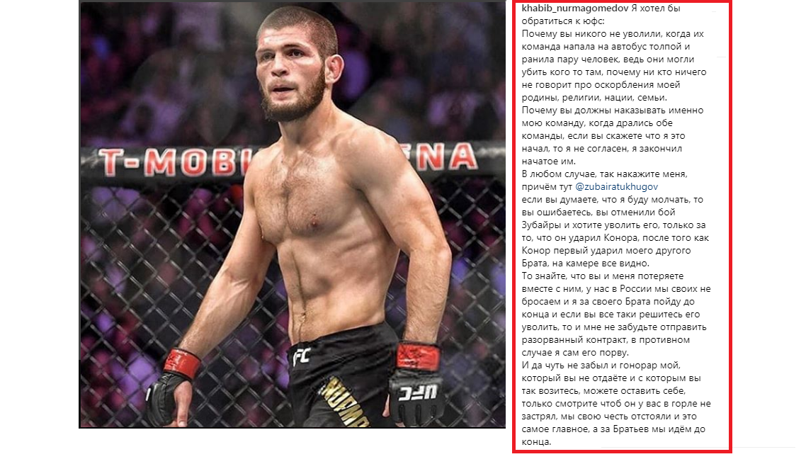 UFC Магомед Нурмагомедов