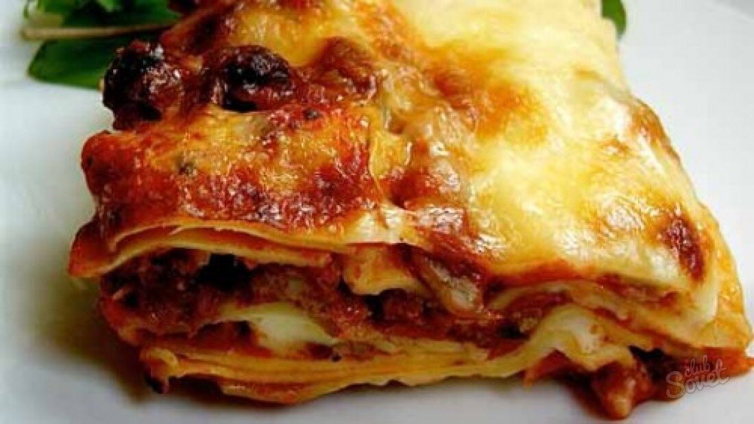 Лазанья из тонкого лаваша. Очень вкусно.