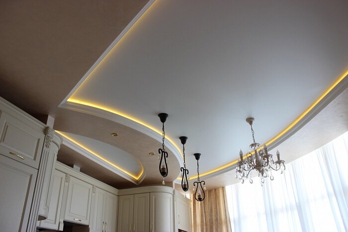 Потолок сложной конструкции