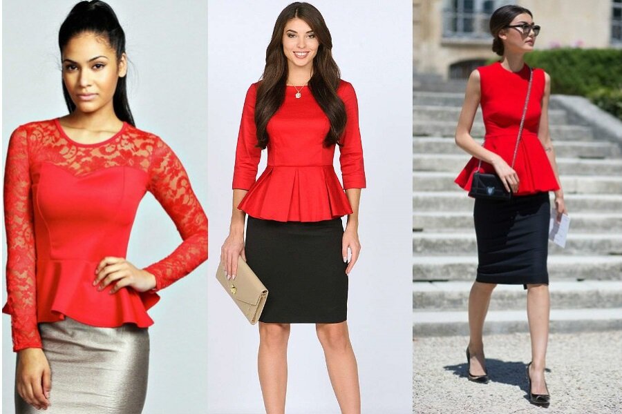 Как создать модный наряд с красной блузкой? Посоветуем!