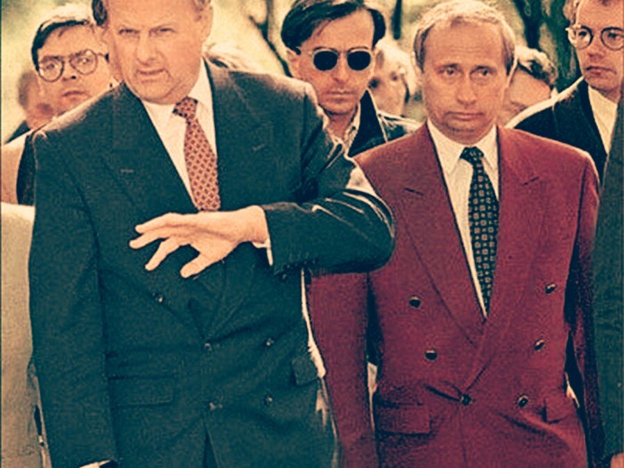 Владимир Путин и Анатолий Собчак в 90 е