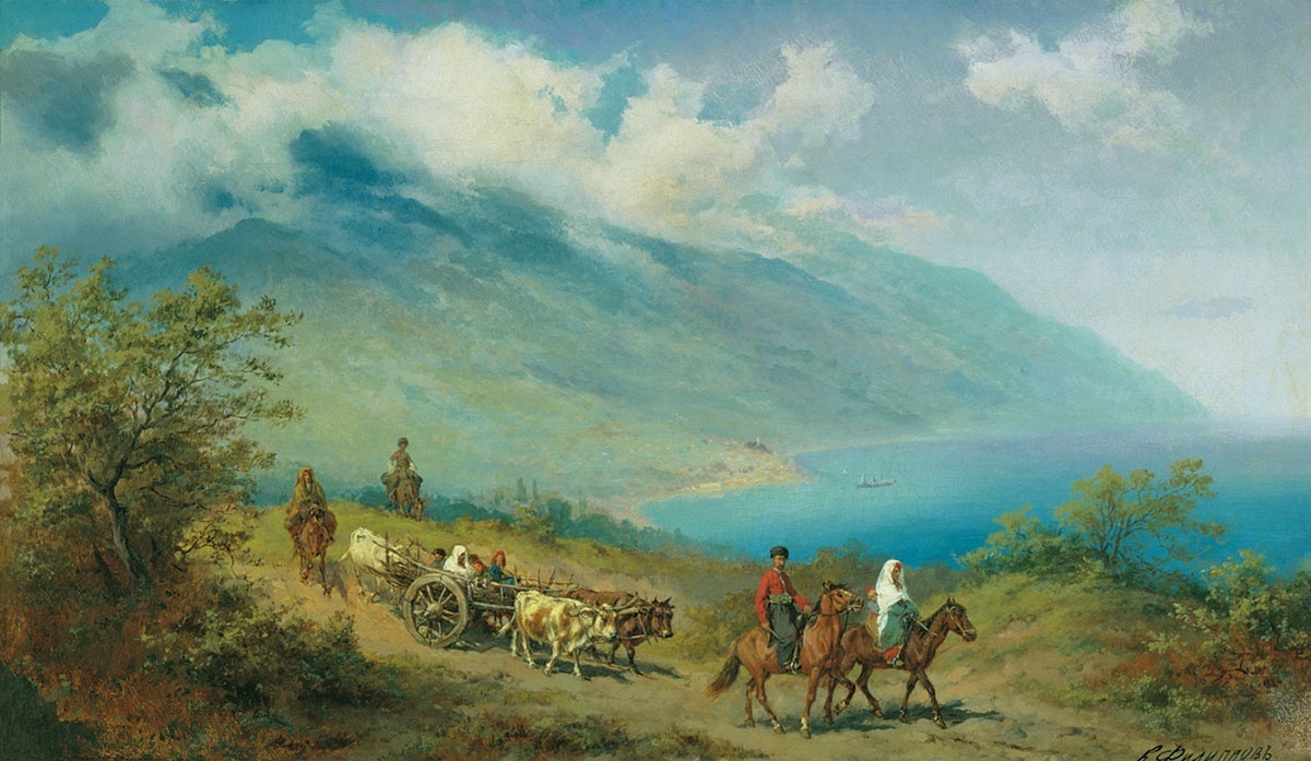 Константин Филиппов, "Крымские татары в пути", 1860-е годы 