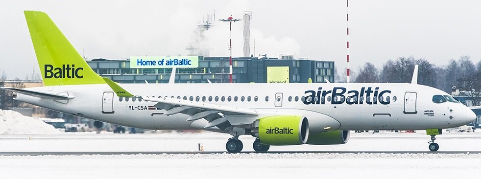 Airbus 220 а/к AirBaltic