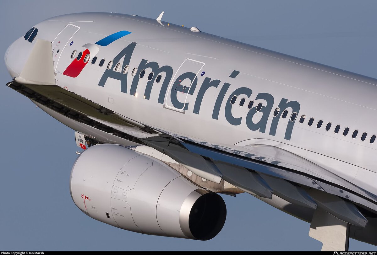 На линии из Филадельфии в Манчестер используются Airbus A330-243