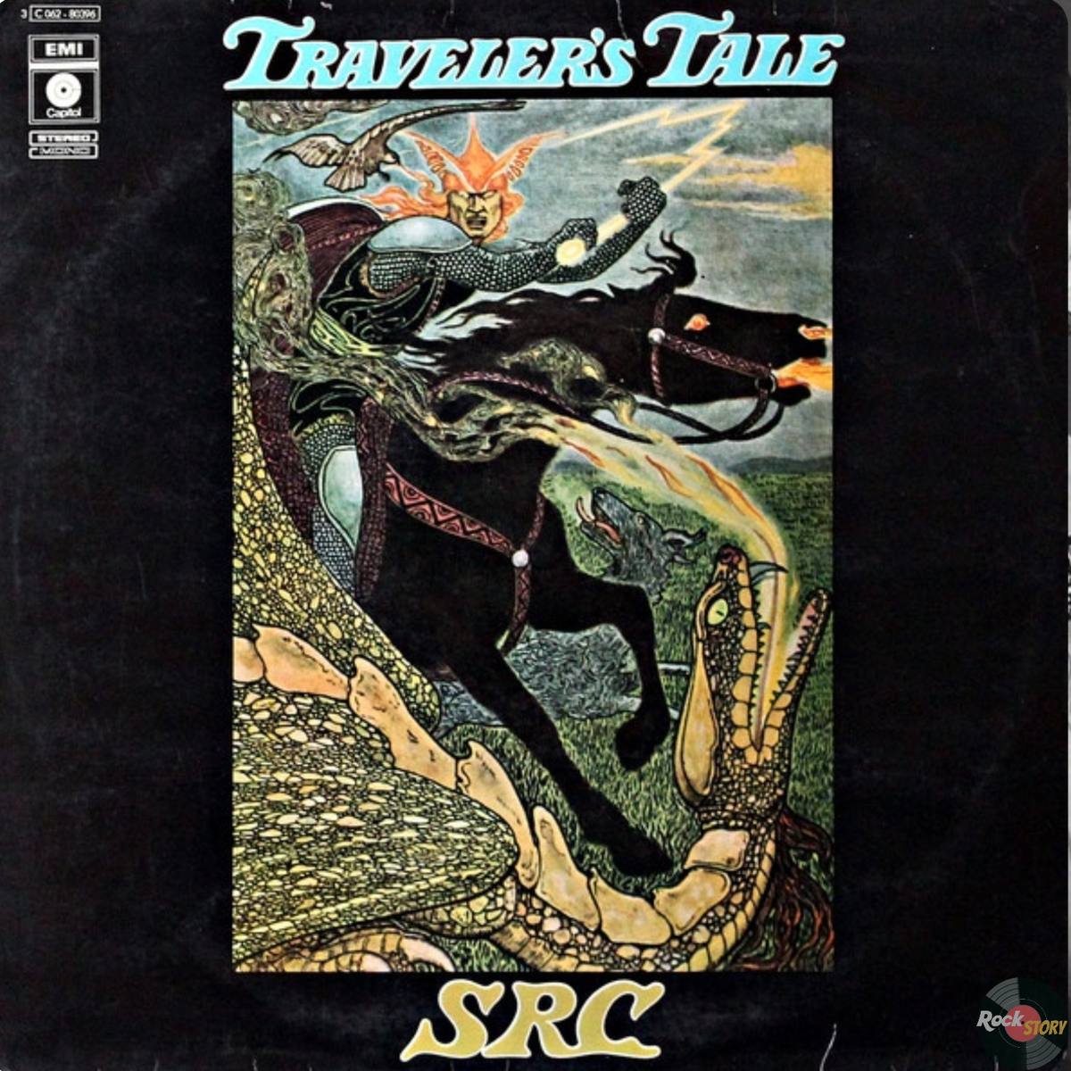 На фотографии обложка альбома Traveler's Tale группы SRC