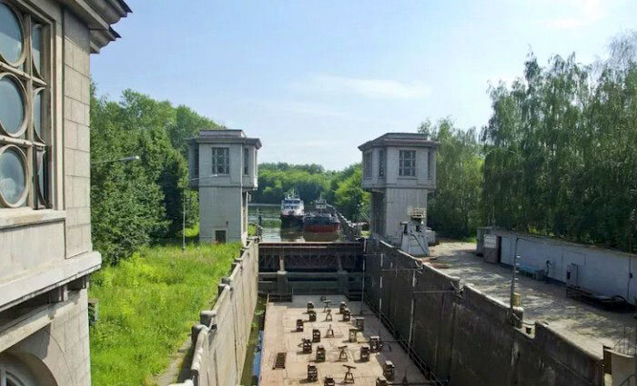 Шлюз на Перервинском гидроузле