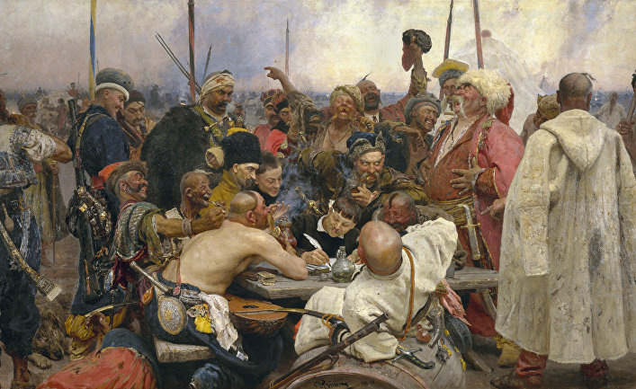 © CC0 / Public Domain, Ilya Repin | Перейти в фотобанкИлья Репин, «Запорожцы пишут письмо турецкому султану»