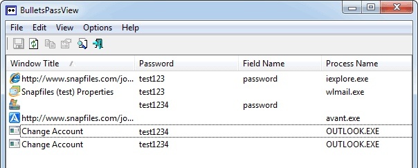 Сканер BulletPassView