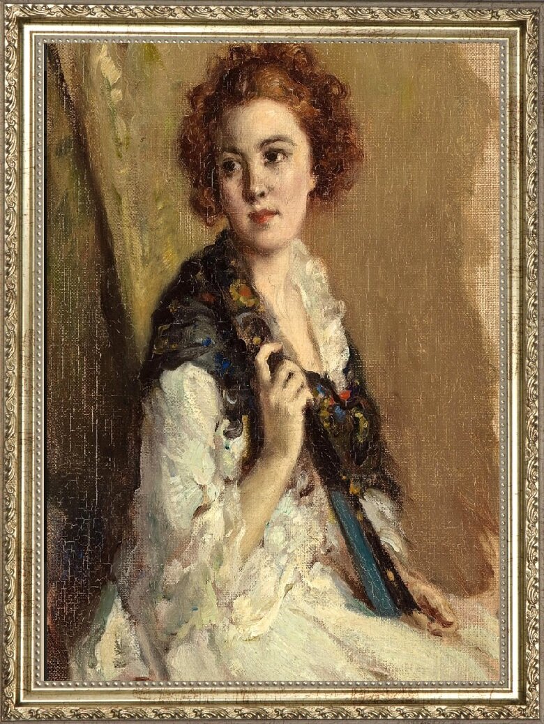 Фернан Туссен, «Портрет девушки с шалью»