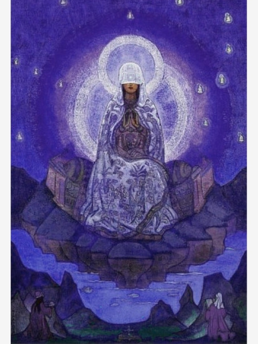 Н.К. Рерих. МАТЕРЬ МИРА. 1924. Холст, темпера. 117,0 x 89,0. Музей Николая Рериха, США. Нью-Йорк