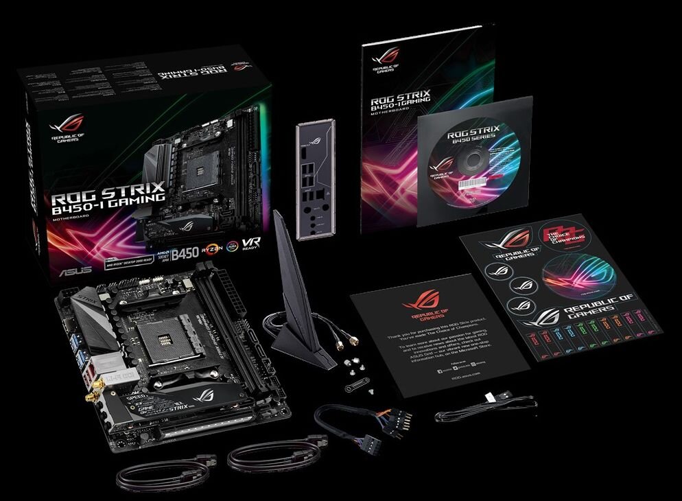 ASUS ROG Strix B450-I Gaming комплект