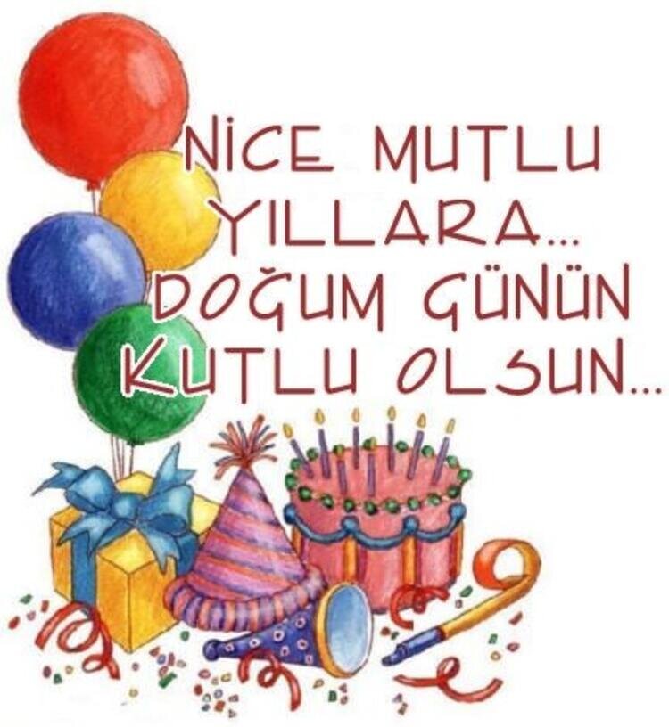 Турецкие открытки с днем рождения с надписями на турецком языке