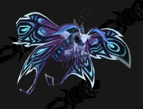 Шелковистый мерцающий мотылёк